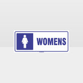 Custom Sign,Womens Toilet Symbol White Background Sign